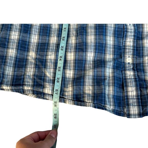 Sonoma Blue Checkered Casual Button-Down Shirt Mens Size XXL - Picture 5 of 6